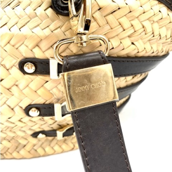 Authentic- Jimmy Choo Straw Basket - Picture 4 of 7